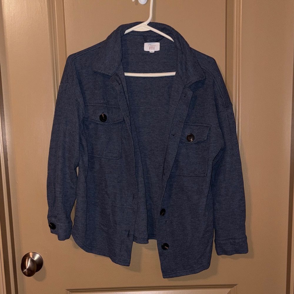 Hippie Rose Blue Cardigan Sweater